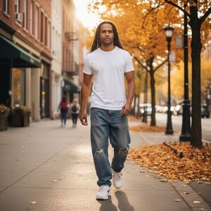 VINTAGE Y2K Wrangler Baggy Men's Distressed Faded Blue Jeans 32x30